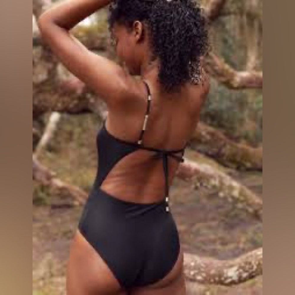 Aerie Black One Piece Swimsuit
